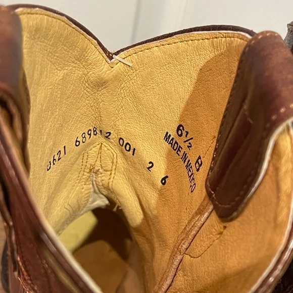 IDYLLWIND Miranda Lambert WHEELS BROWN LEATHER WESTERN BOOTIES Size 6.5 - Picture 7 of 8